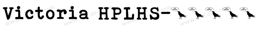 Victoria HPLHS字体转换